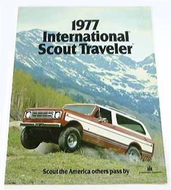 1977 77 international scout traveler truck brochure