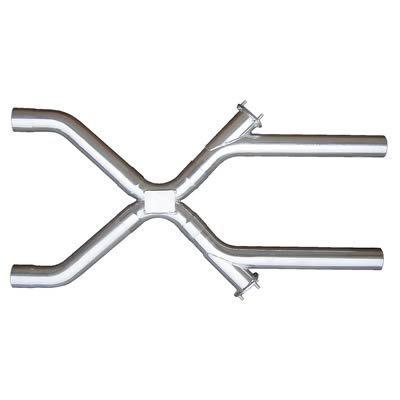 Pypes crossover pipe x-pipe stainless steel polished 3" diameter universal kit