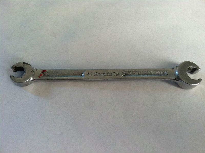 Snap-on tools 3/8" - 7/16" standard double end 6pt flare nut wrench rxh1214s