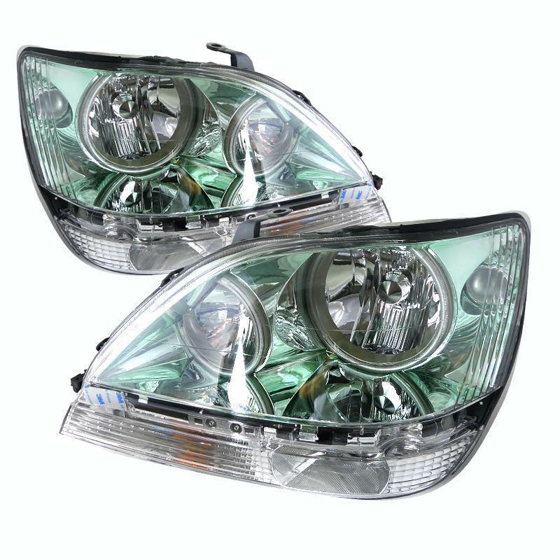 2001-2003 lexus rx300 ccfl halo headlights chrome