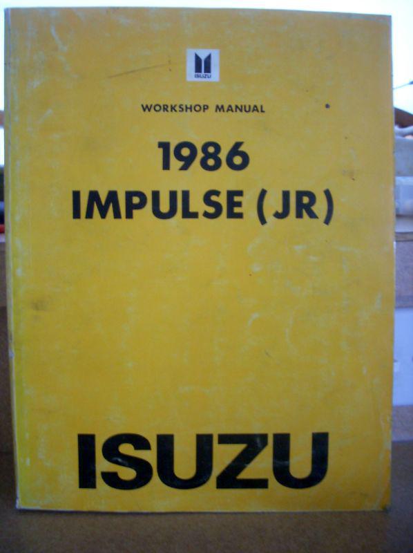 1986 86 isuzu impulse dealer shop service repair manual book & wiring diagrams