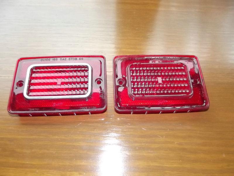 69 chevy tail light lens nos guidex guide 16s sae stdb 69 top - two