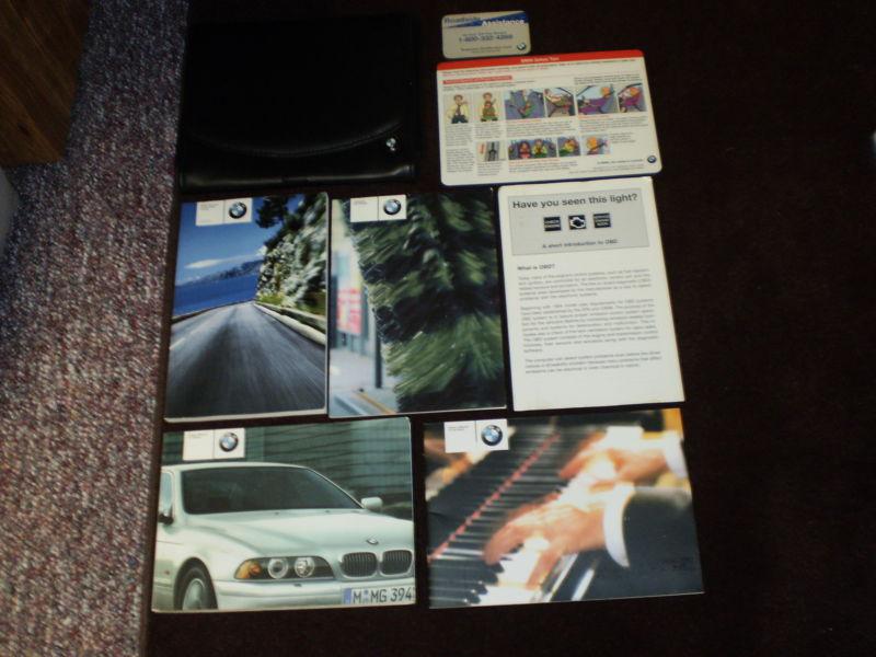 2003 bmw 525 530 540 i sedan & wagon owners manual books guide case all models