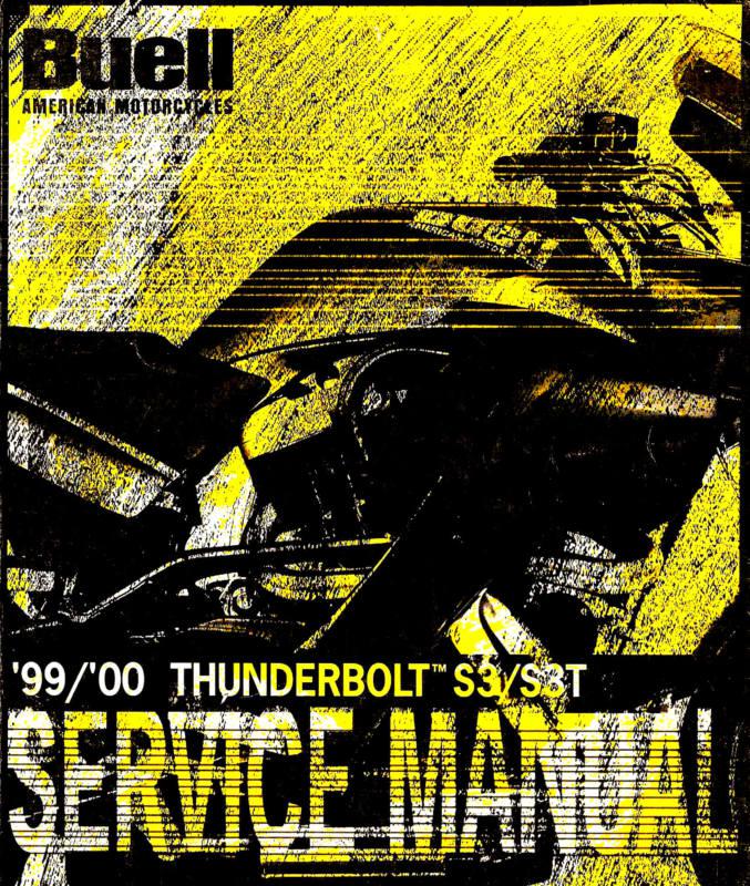 1999 & 2000 buell thunderbolt s3 & s3t service manual -buell thunderbolt