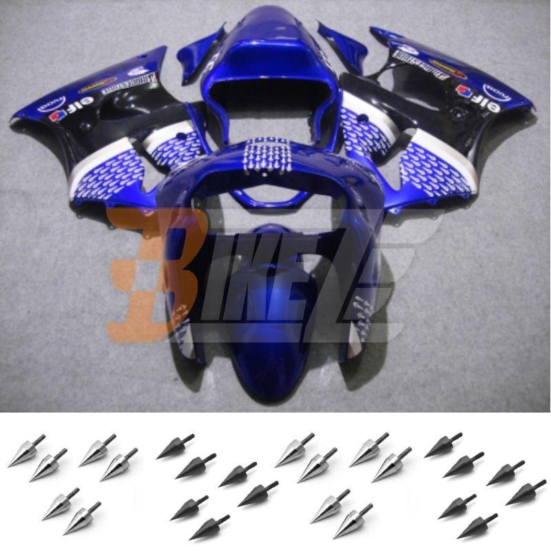 Free bolt kit! body frame fairing kit for kawasaki ninja zx6r 2000 2001 2002 ag