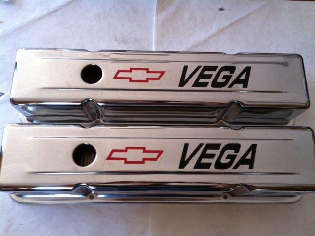   70,71,72,73,74,75,76,77 vega 327,350,383,400 chevy chrome sbc valve covers 