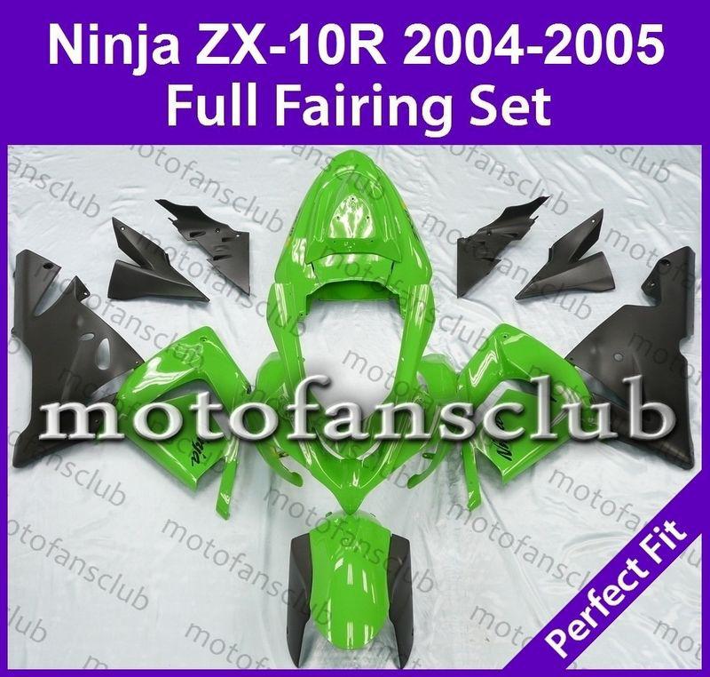 Fit kawasaki 04 05 zx 10r zx10r ninja 2004 2005 fairing bodywork plastics #01 c