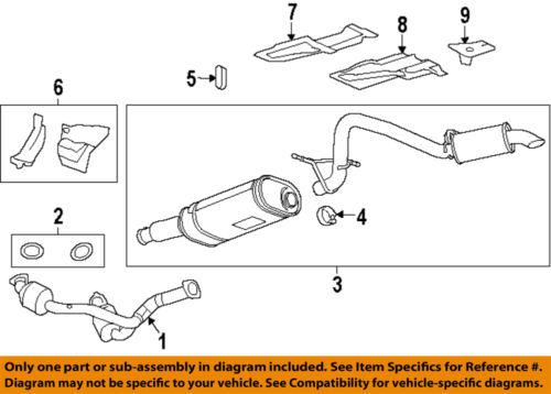 Gm oem 20779889 exhaust system parts/exhaust clamp