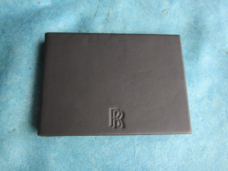 2010 rolls royce ghost  owners manual handbook cd