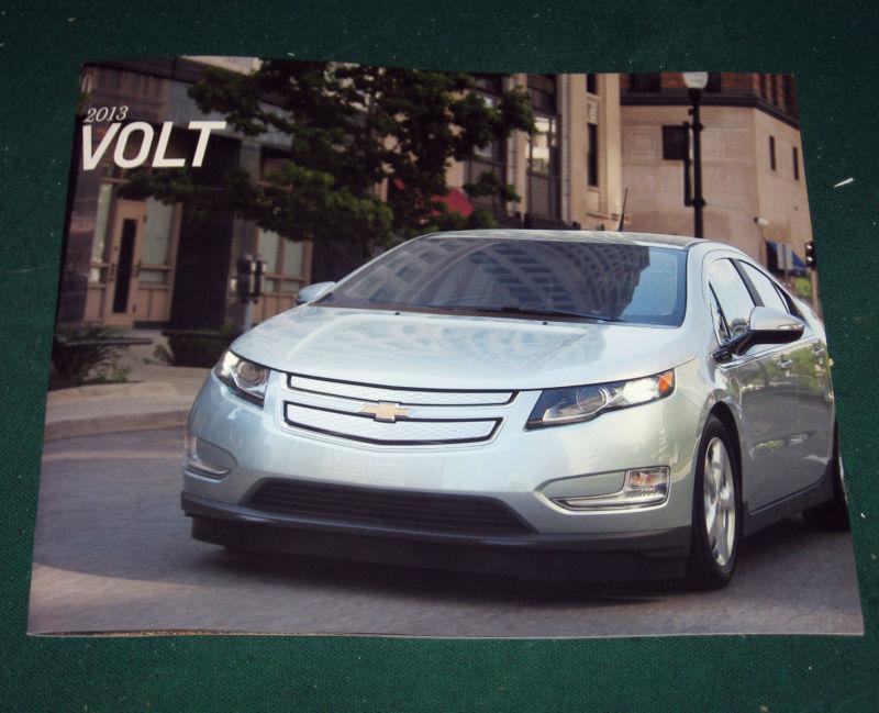 2013 chevy volt dealer sales brochure; plug in electric car; 32 pgs