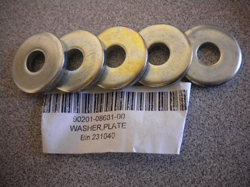 Nos yamaha suspension plate washer 77-11 br vx vmx ef cf sr 90201-08681-00 qty5