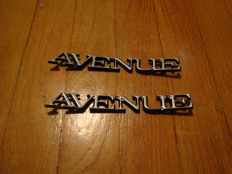 Buick "avenue" emblems