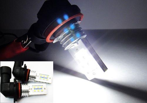 2x high power 2323 smd led 9005 hb3 9145 h10 light bulb 12w hid white head fog