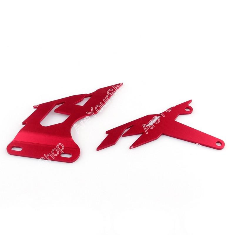 Foot peg heel plates guard for yamaha yzf r1 2007-2008 red