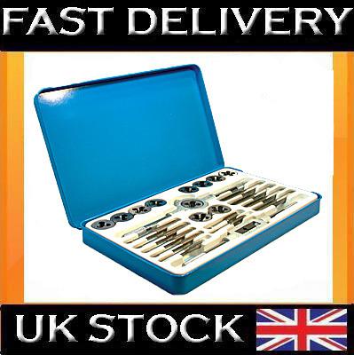 24pc alloy tool steel tap and die set unc unf tool