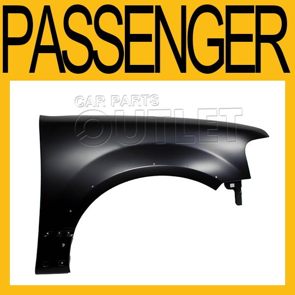 2003-2006 ford expedition right front fender primered black steel flare holes rh