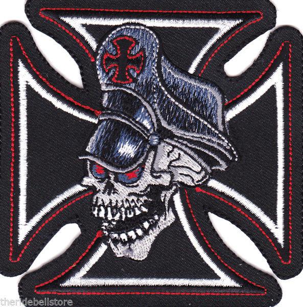 Buy IRON CROSS SKULL Motorcycle Vest PATCH in North Little Rock ...