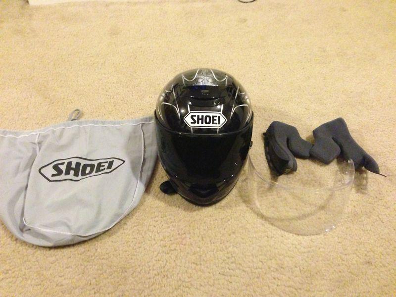 Shoei qwest helmet - tc-5, dark smoke visor and cheek pads