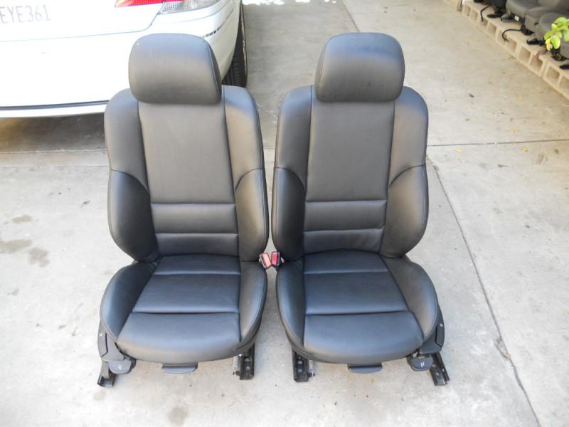 Bmw e36  e46 323i 325i 330i front black leatherette vinyl manual sport seats 