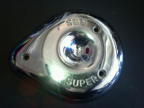 Harley-davidson s&s super air cleaner cover chopper bobber great shape vintage c