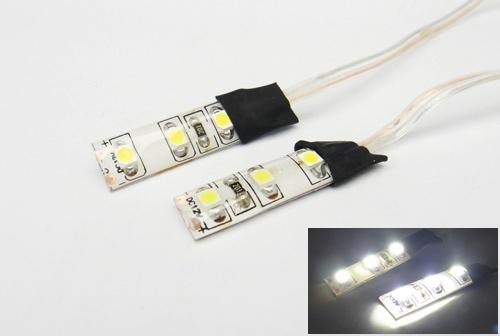 2 xenon white 3 smd led light strip waterproof car glove box gauge trunk cluster