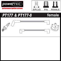 Powertec ht ignition leads ford sierra 2.9i v6 b4# (1989-1992)