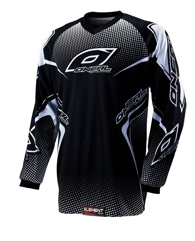 2012 o'neal element jersey - black/white - xxl (2xl) --0075-106