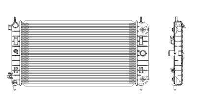 Sherman 92972 radiator pontiac g6