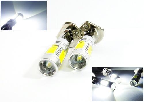 2x h1 high power cree xp-e led projector bulb 11w fog daytime running light drl