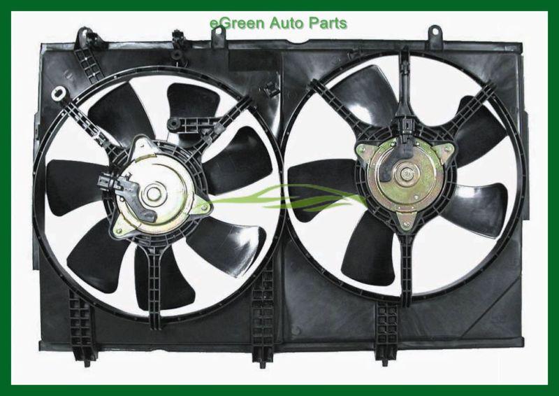 03-06 outlander radiator & a/c fan assembly dual fan