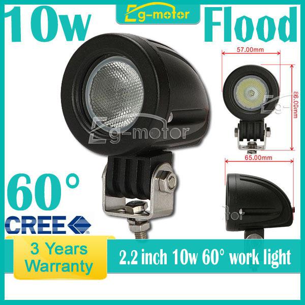 10w cree led work light 1000lm modular flood high power reverse lamp dc 12v/24v