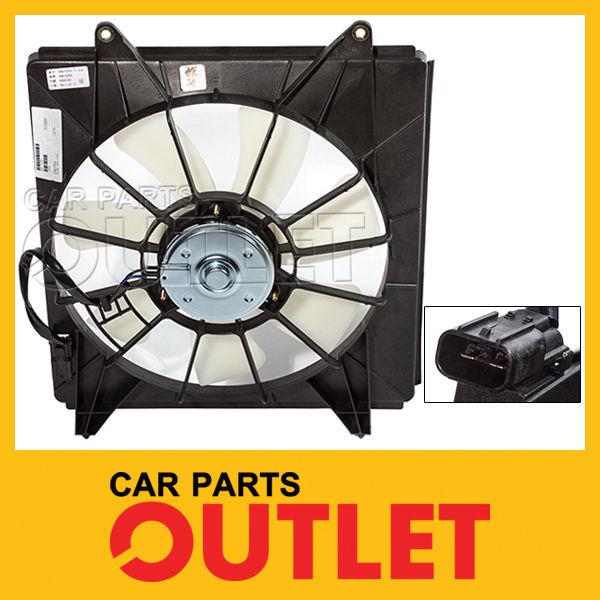 08-11 honda accord tsx 4cylinder a/c condenser fan blade motor for denso shroud