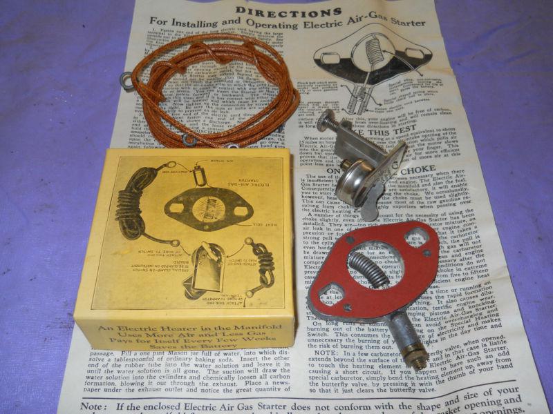 Antique accessory electric air-gas starter kit (snake oil) gas saver device 