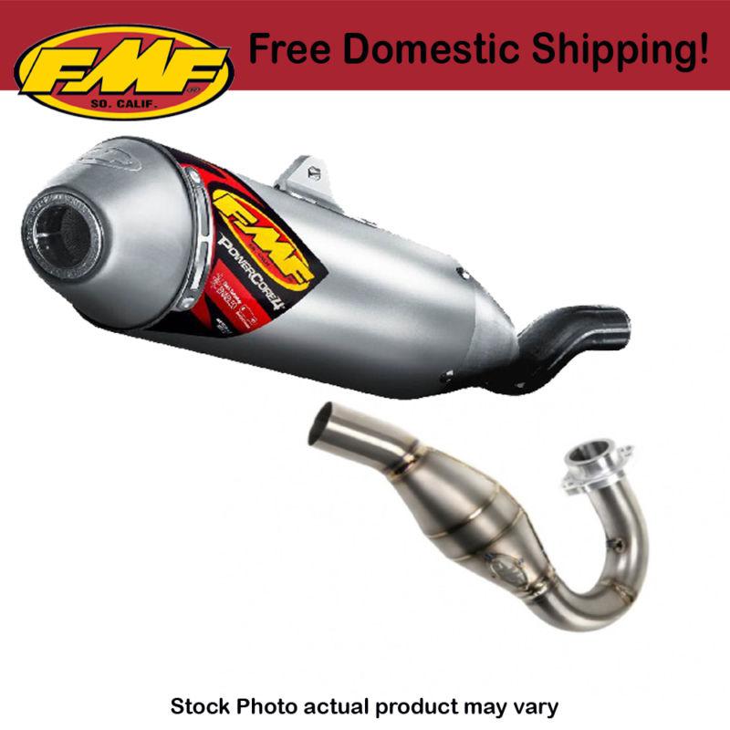 Fmf full exhaust powercore 4 muffler & titanium mega bomb 09-10 ktm 250 xcf-w