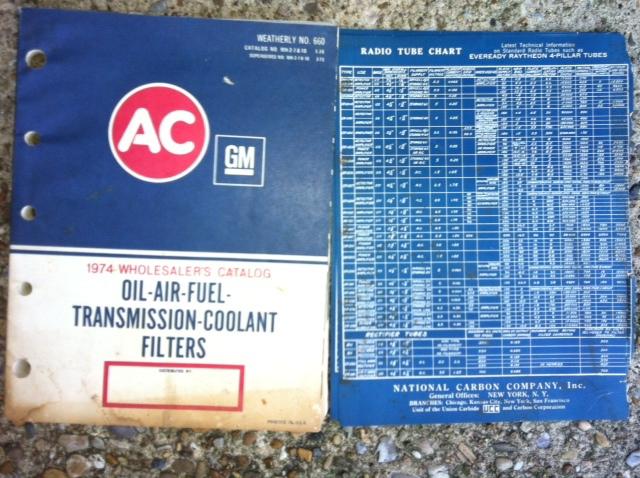 1974 general motors ac oil air fuel transmission coolant filters catalog book
