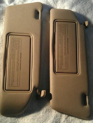 Mercedes w140 s400 s420 s500 s600 sun visor set / tan