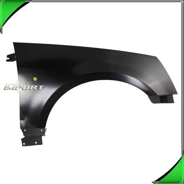 04-09 cadillac srx right front fender primed black steel replacement primered rh