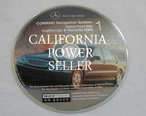 2001 2002 2003 mercedes s s430 s500 s600 s55 navigation road map disc cd 1 ca nv