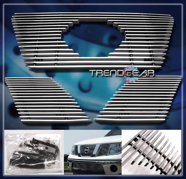 05-08 nissan pathfinder/frontier truck front upper billet grille 06 07 logo open