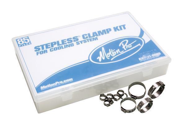 Motion pro cooling system stepless hose clamp kit 85 pieces
