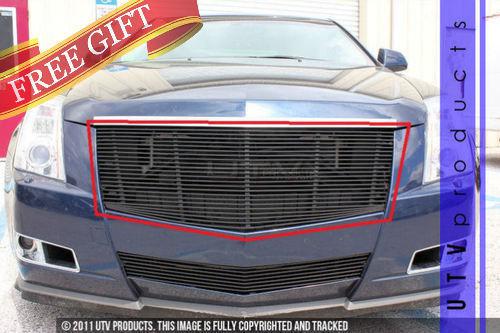 2008 - 2013 cadillac cts sedan 1pc upper replacement black billet grille kit 4dr