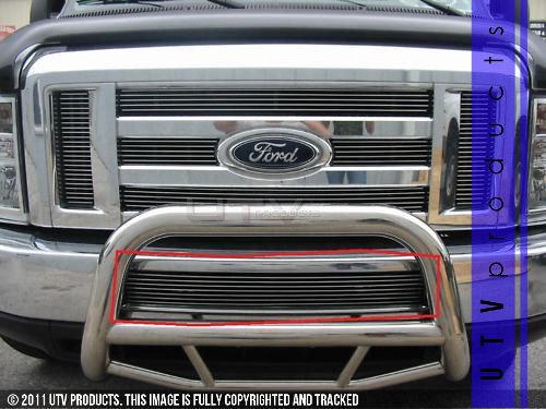 2008 - 2010 ford e250 billet grille 1pc bumper econoline van 08 09 10 custom