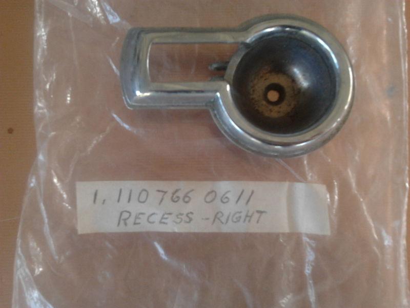 Mercedes benz door latch insert crome