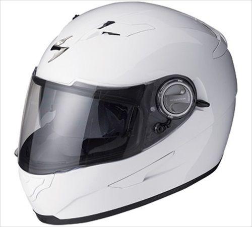 Scorpion exo-500 solid white full-face motorcycle helmet size xsmall