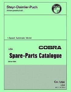 Puch cobra moped parts manual 1984