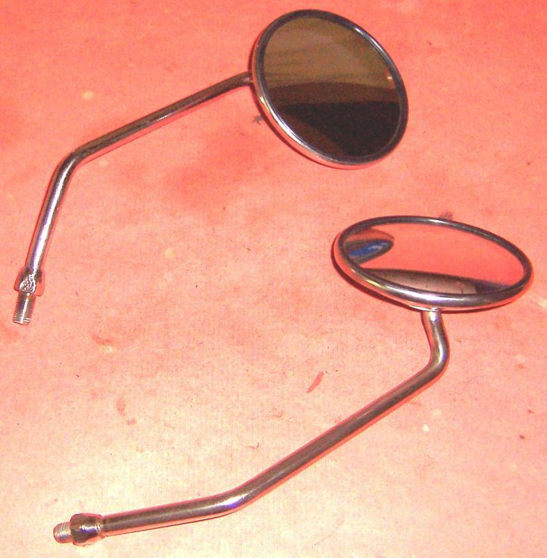 Unknown year honda cb360 round mirrors 2 mirrors rare oem parts fast shipping* 