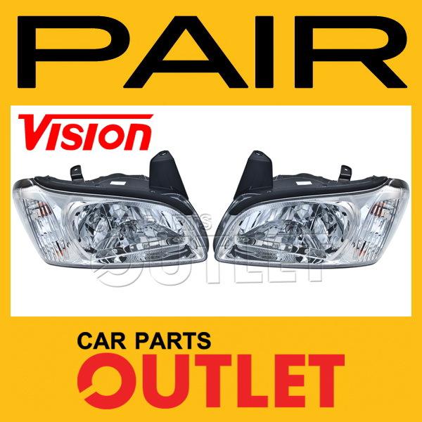 00 01 maxima head lamp light assembly left+right pair set new replacement 2000