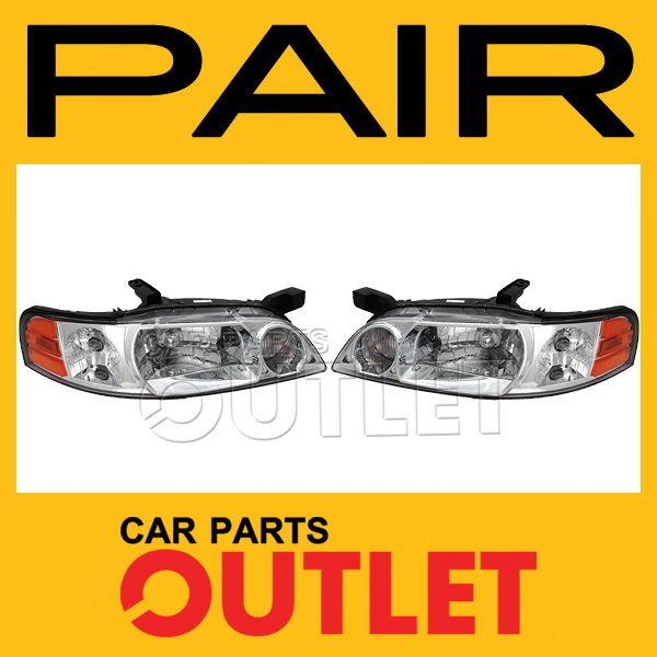 00-01 nissan altima head light lamp pair l+r assembly