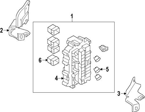 Infiniti 243501ma0b genuine oem factory original junction block