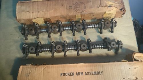 Nos 427 ford hi-riser rocker arm stands full set of 8 with shaft assembly